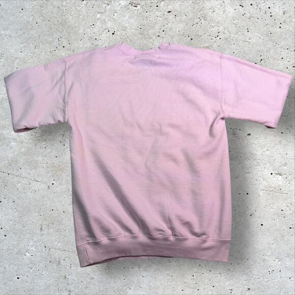 AC/DC Let There Be Rock 1977 Pink Sweatshirt Women’s Small Crewneck Pullover - Picture 2 of 10